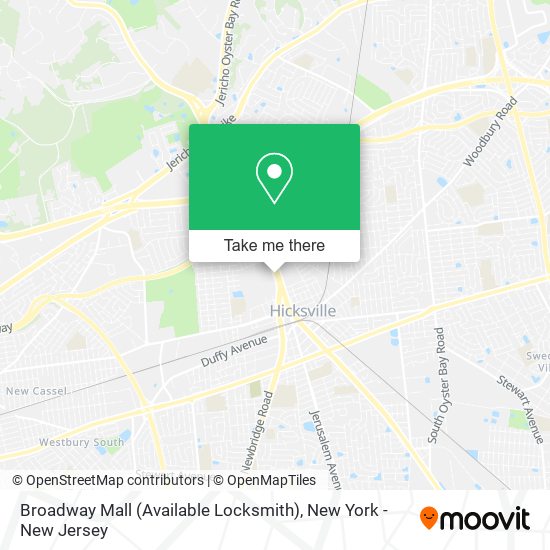 Mapa de Broadway Mall (Available Locksmith)