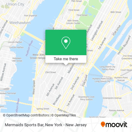 Mermaids Sports Bar map