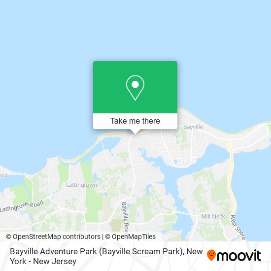 Mapa de Bayville Adventure Park (Bayville Scream Park)