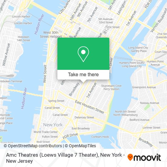 Amc Theatres (Loews Village 7 Theater) map