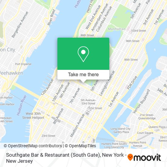 Southgate Bar & Restaurant (South Gate) map