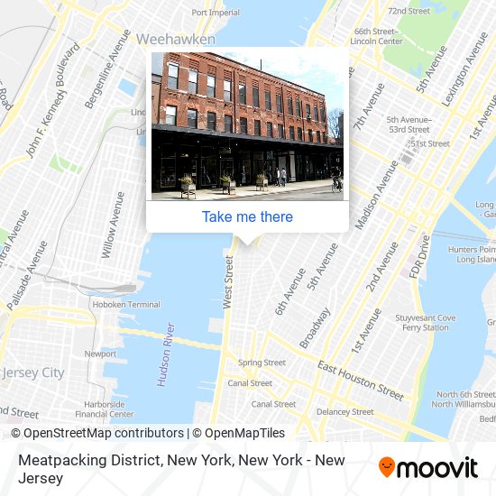 Mapa de Meatpacking District, New York