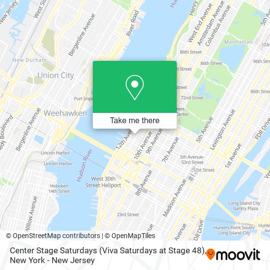 Center Stage Saturdays (Viva Saturdays at Stage 48) map
