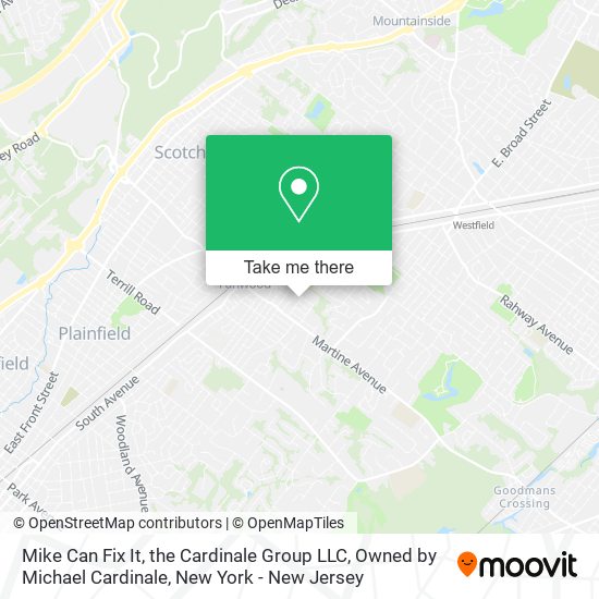 Mapa de Mike Can Fix It, the Cardinale Group LLC, Owned by Michael Cardinale