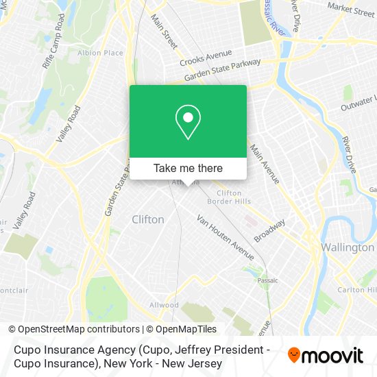 Mapa de Cupo Insurance Agency (Cupo, Jeffrey President - Cupo Insurance)