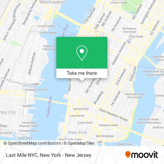 Mapa de Last Mile NYC