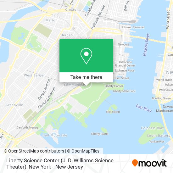 Mapa de Liberty Science Center (J. D. Williams Science Theater)