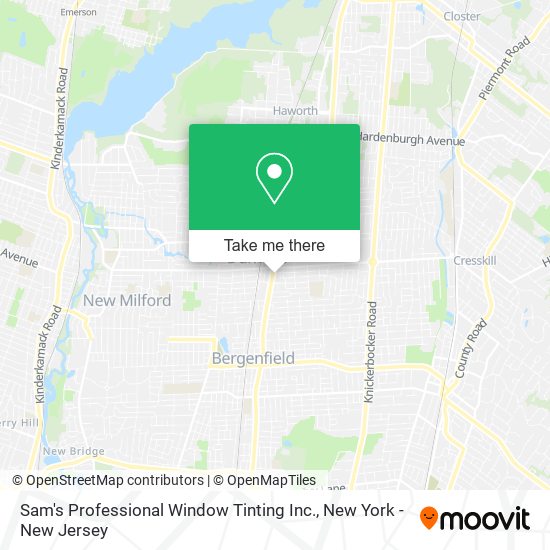 Mapa de Sam's Professional Window Tinting Inc.