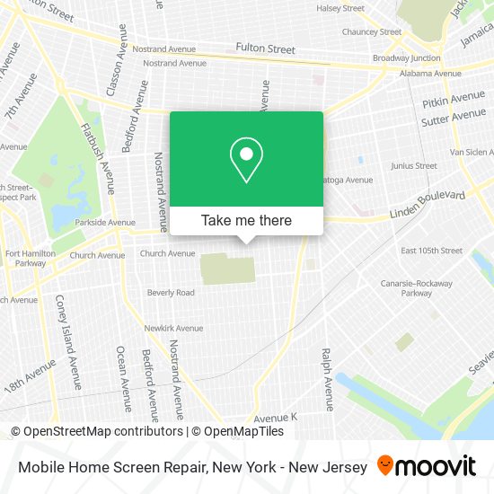 Mobile Home Screen Repair map