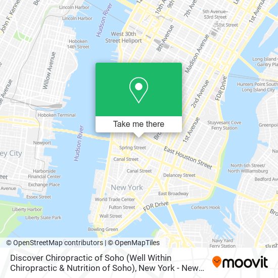 Discover Chiropractic of Soho (Well Within Chiropractic & Nutrition of Soho) map