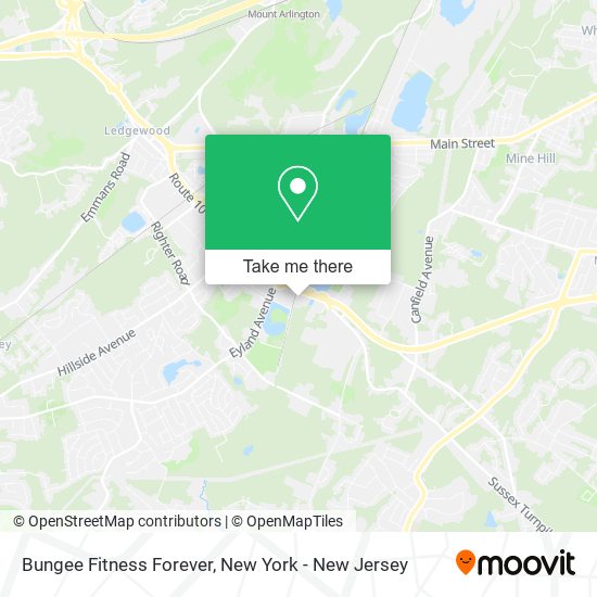 Bungee Fitness Forever map