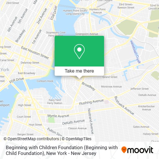 Mapa de Beginning with Children Foundation