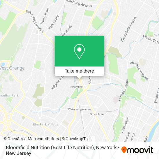 Bloomfield Nutrition (Best Life Nutrition) map