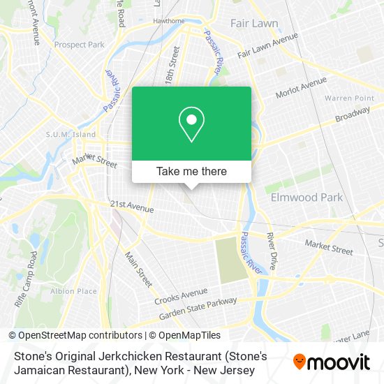 Mapa de Stone's Original Jerkchicken Restaurant (Stone's Jamaican Restaurant)