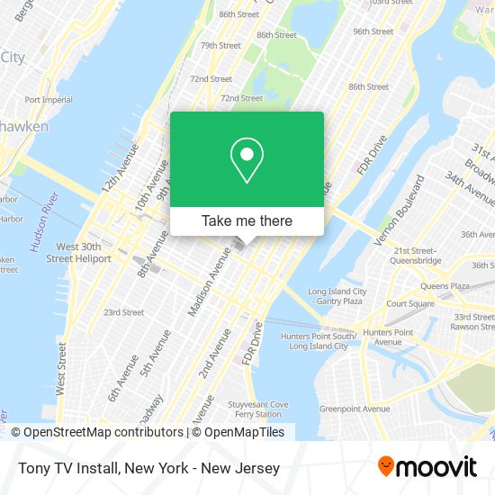 Mapa de Tony TV Install
