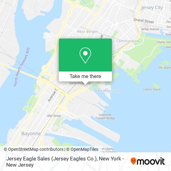 Mapa de Jersey Eagle Sales (Jersey Eagles Co.)