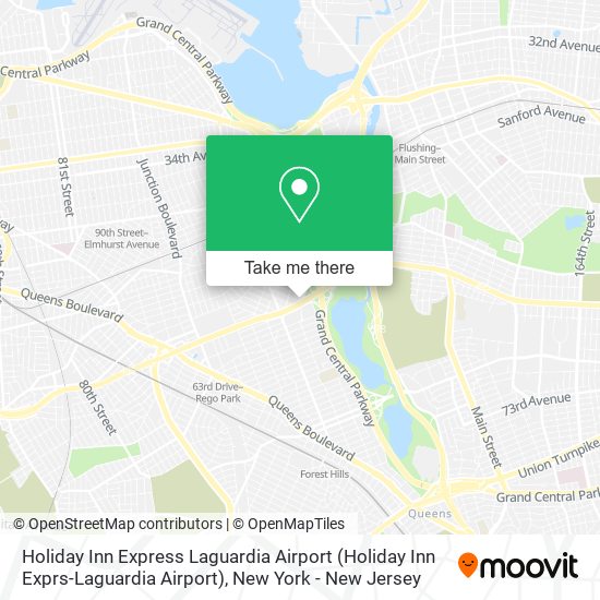 Holiday Inn Express Laguardia Airport map