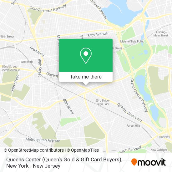 Queens Center (Queen's Gold & Gift Card Buyers) map