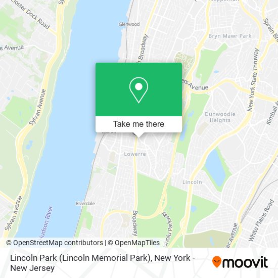 Mapa de Lincoln Park (Lincoln Memorial Park)