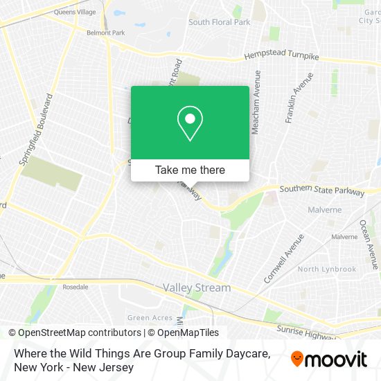 Mapa de Where the Wild Things Are Group Family Daycare