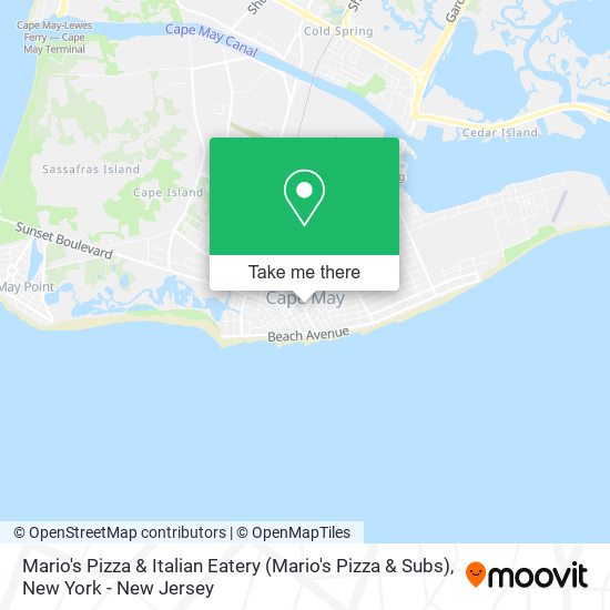 Mapa de Mario's Pizza & Italian Eatery (Mario's Pizza & Subs)