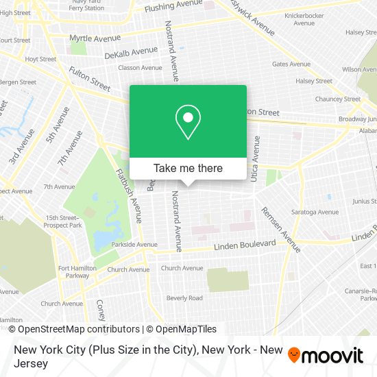 New York City (Plus Size in the City) map