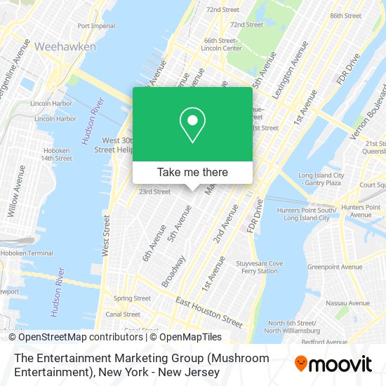 The Entertainment Marketing Group (Mushroom Entertainment) map