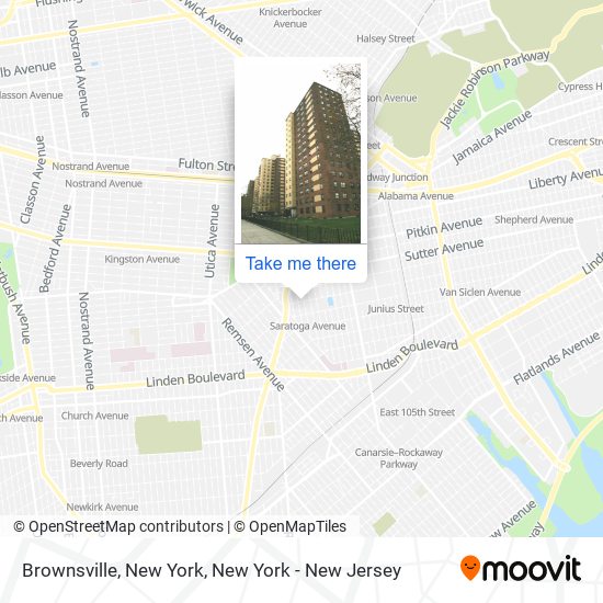 Brownsville, New York map