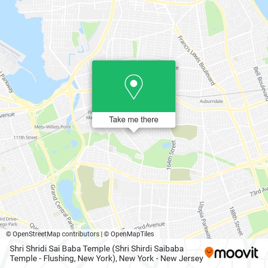 Mapa de Shri Shridi Sai Baba Temple (Shri Shirdi Saibaba Temple - Flushing, New York)