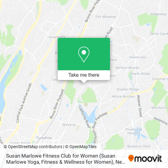 Mapa de Susan Marlowe Fitness Club for Women (Susan Marlowe Yoga, Fitness & Wellness for Women)