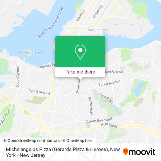 Michelangelos Pizza (Gerards Pizza & Heroes) map