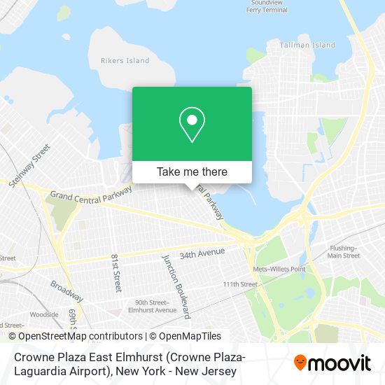 Crowne Plaza East Elmhurst (Crowne Plaza-Laguardia Airport) map