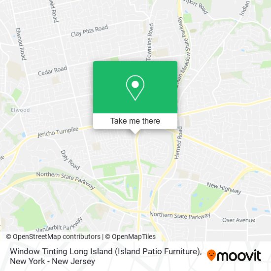 Mapa de Window Tinting Long Island (Island Patio Furniture)
