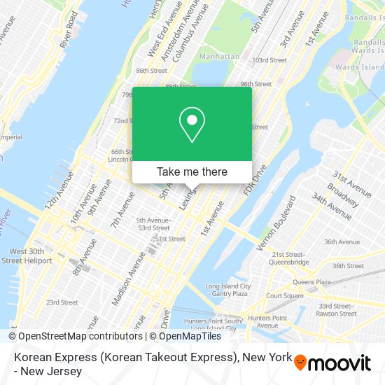 Mapa de Korean Express (Korean Takeout Express)