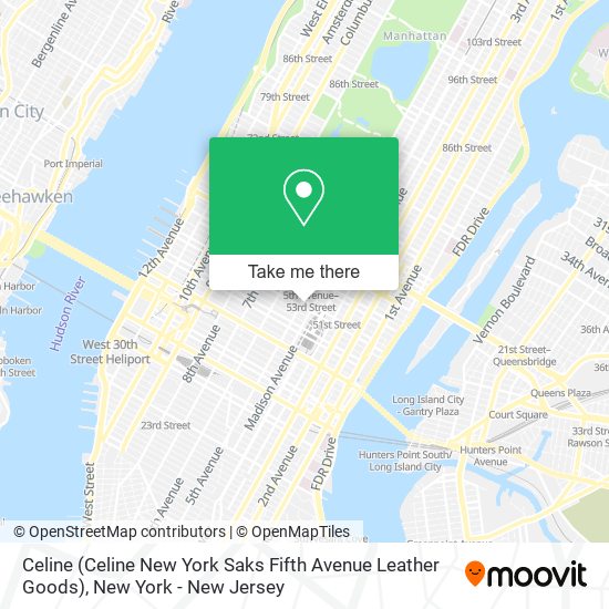 Celine (Celine New York Saks Fifth Avenue Leather Goods) map