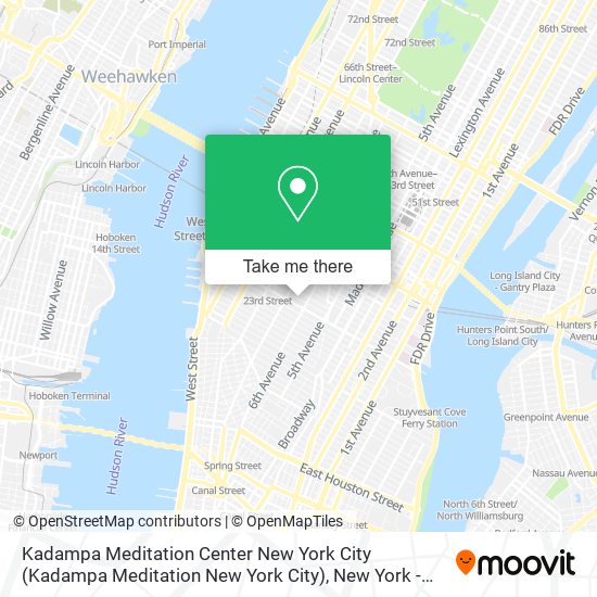 Mapa de Kadampa Meditation Center New York City