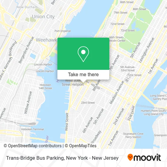 Trans-Bridge Bus Parking map