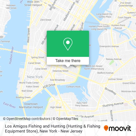 Los Amigos Fishing and Hunting (Hunting & Fishing Equipment Store) map
