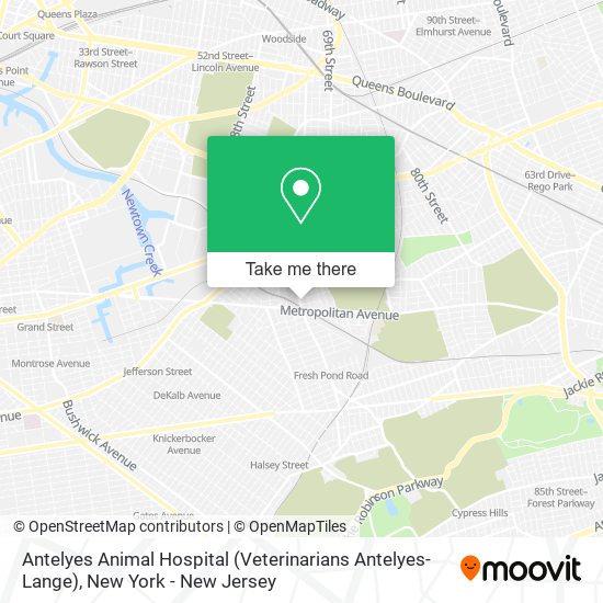 Antelyes Animal Hospital (Veterinarians Antelyes-Lange) map