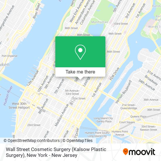 Mapa de Wall Street Cosmetic Surgery (Kalsow Plastic Surgery)