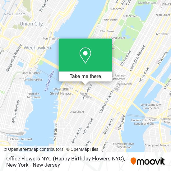 Office Flowers NYC (Happy Birthday Flowers NYC) map