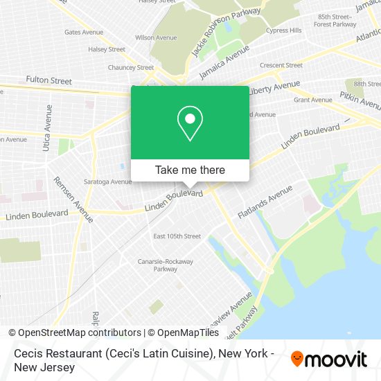 Mapa de Cecis Restaurant (Ceci's Latin Cuisine)