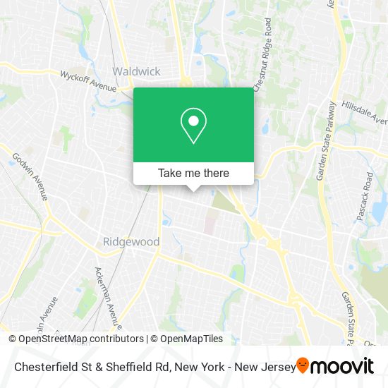 Mapa de Chesterfield St & Sheffield Rd