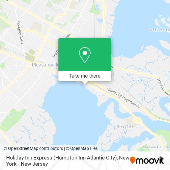 Holiday Inn Express (Hampton Inn Atlantic City) map