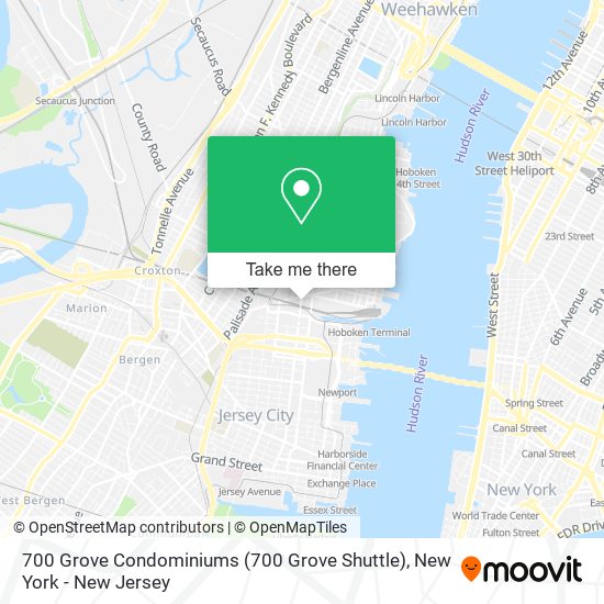 Mapa de 700 Grove Condominiums (700 Grove Shuttle)