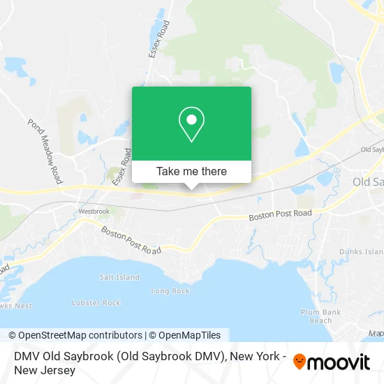 Mapa de DMV Old Saybrook