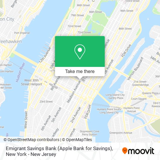Emigrant Savings Bank (Apple Bank for Savings) map