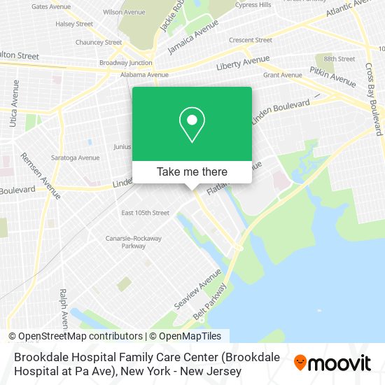 Mapa de Brookdale Hospital Family Care Center (Brookdale Hospital at Pa Ave)
