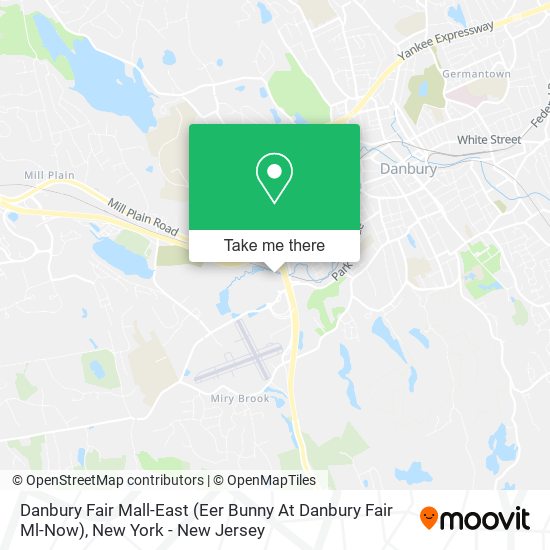 Danbury Fair Mall-East (Eer Bunny At Danbury Fair Ml-Now) map