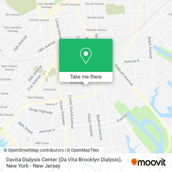 Mapa de Davita Dialysis Center (Da Vita Brooklyn Dialysis)